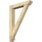 Ekena Millwork Traditional Slat Rough Sawn Bracket w/ Offset Brace, Douglas Fir, 6"W x 32"D x 44"H BKT0604X32X44TRA06RDF - alternate 1